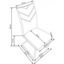 Стул HALMAR K224 белый/хром